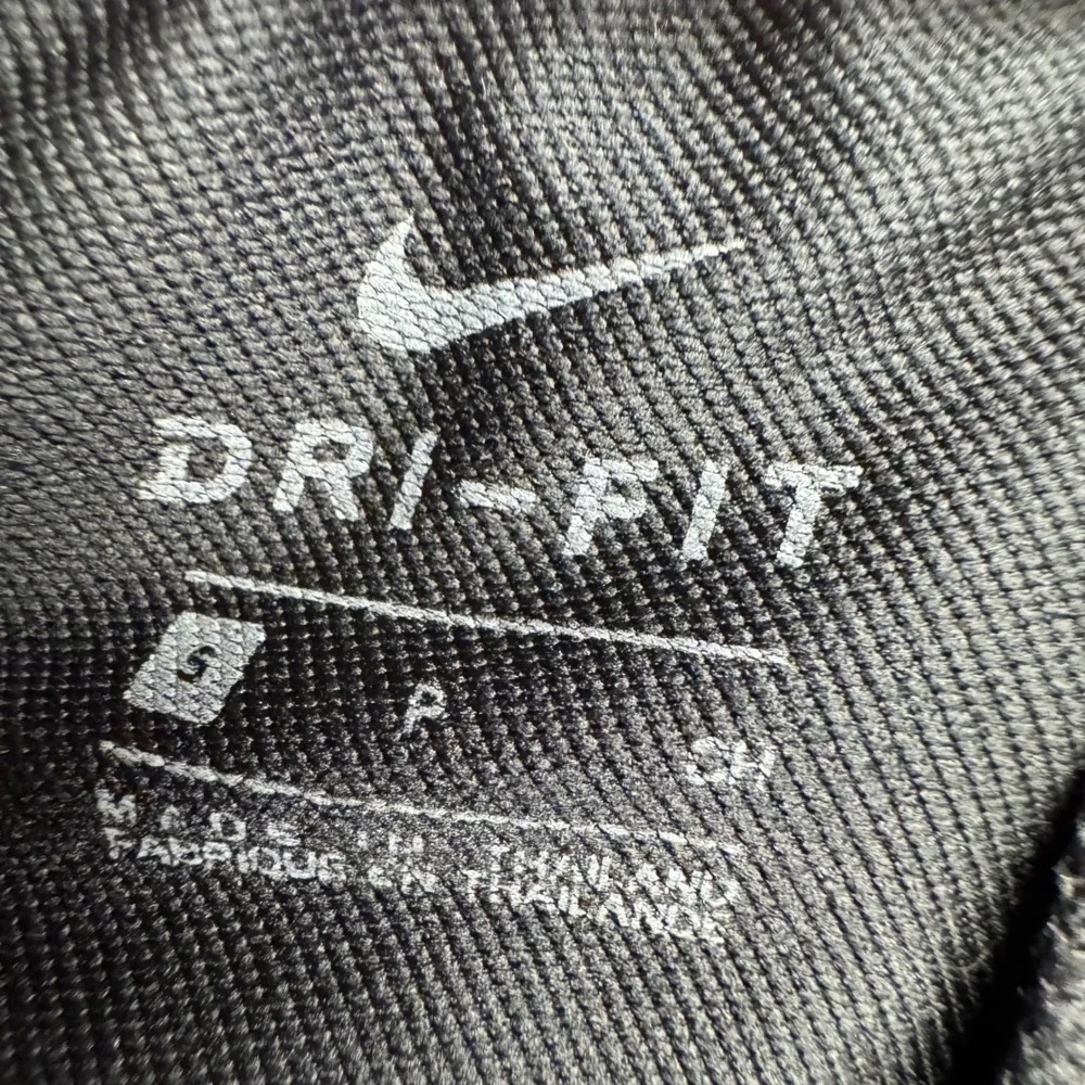 Nike Pro Dri-FIT Womens Small Athletic Shorts Black‎ Grey Orange Waistband